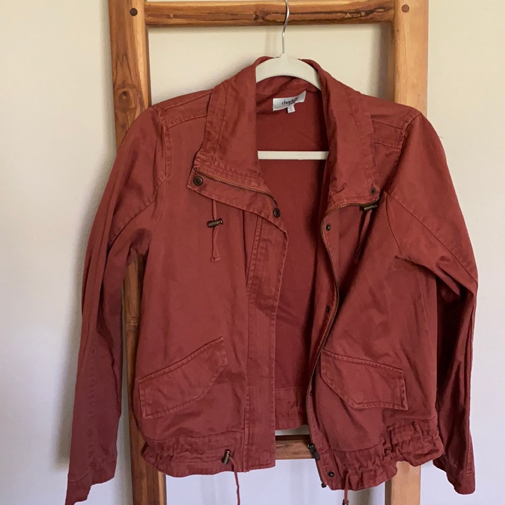 Burnt orange jacket